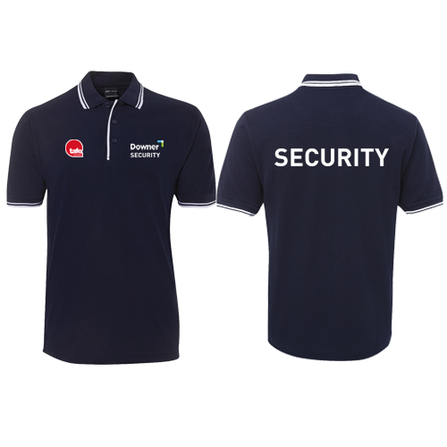 JB's Contrast Polo - NAVY-WHITE