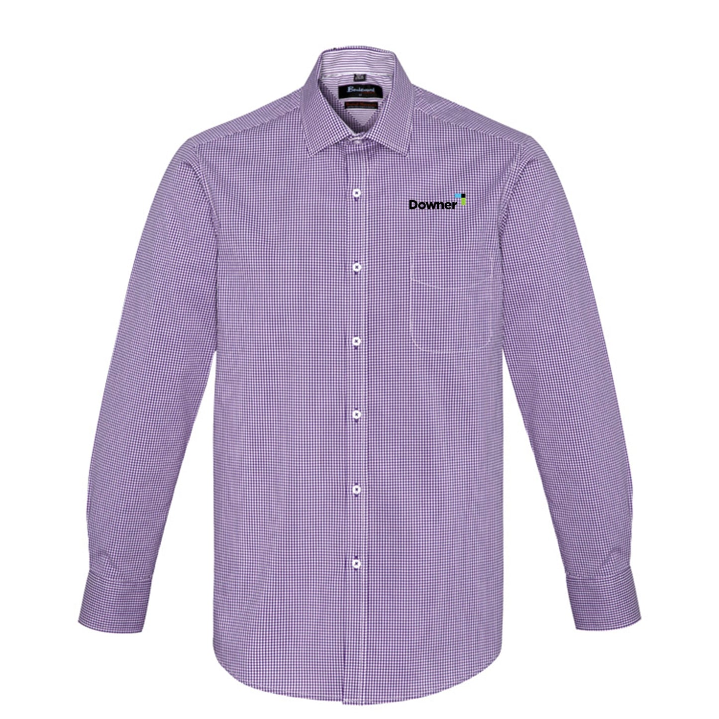 Mens Newport Long Sleeve Shirt - PURPLE REIGN