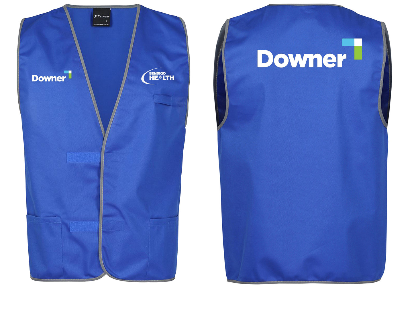 Coloured Tri Cot Vest - ROYAL