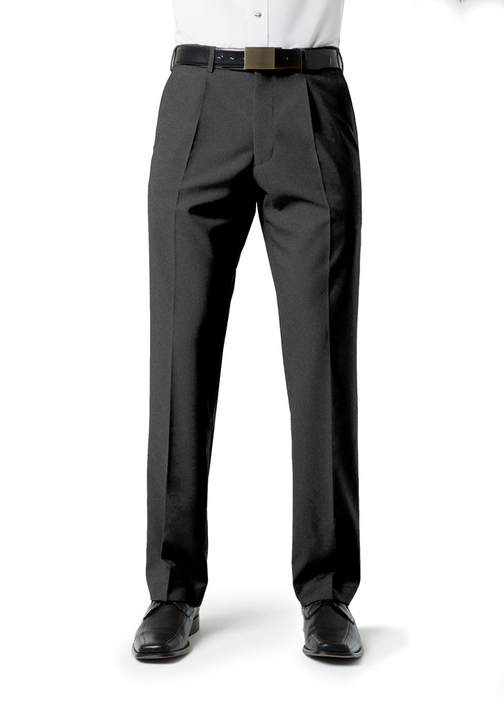 Mens Classic Pleat Pant - CHARCOAL