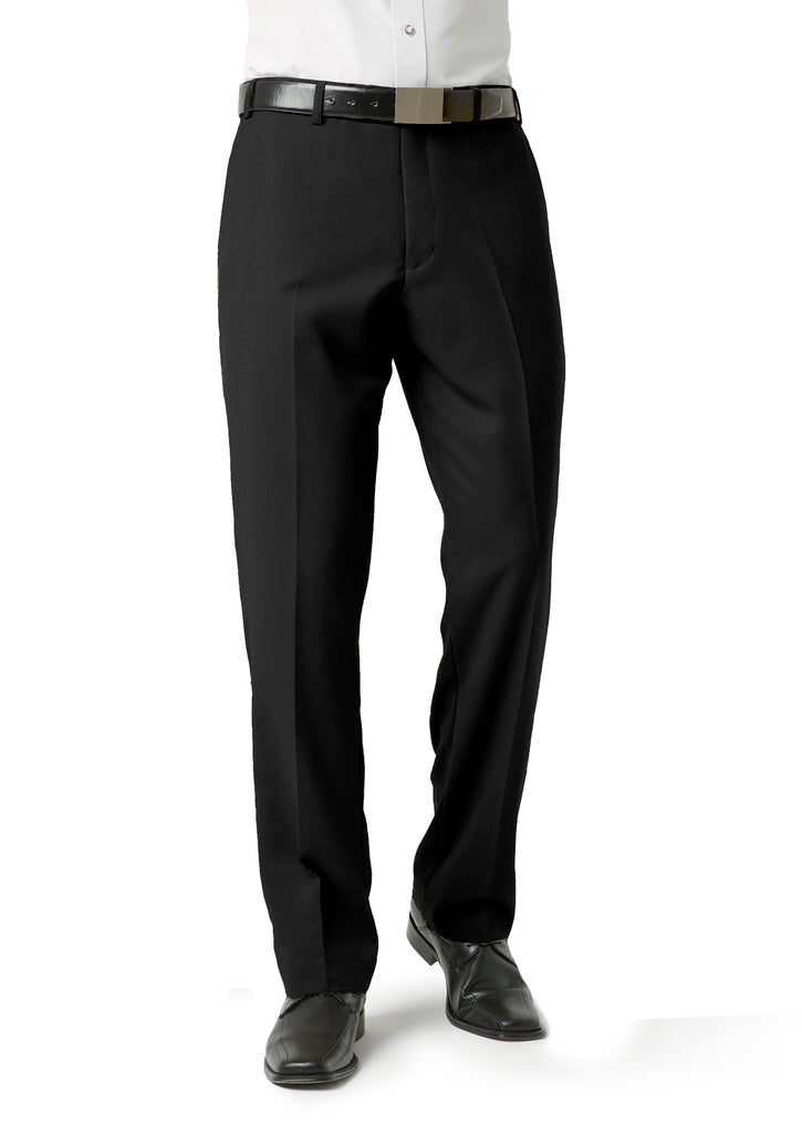 Mens Flat Front Pant - BLACK