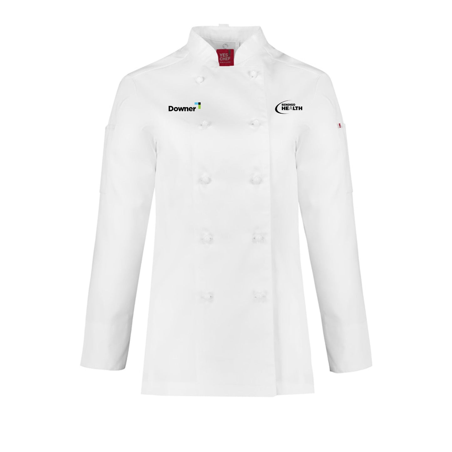 Ladies Chefs Jacket L-S - WHITE