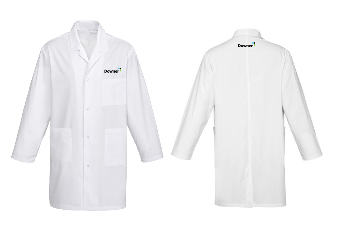 Unisex Classic Lab Coat - White