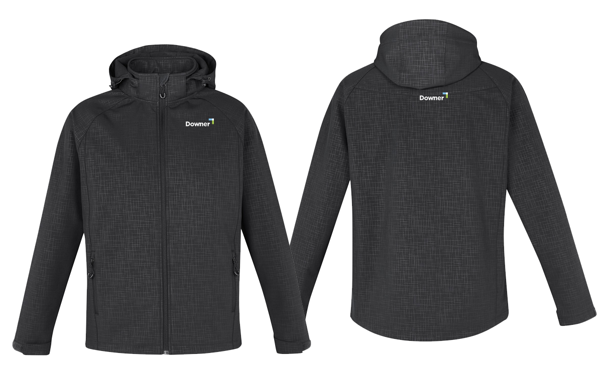 MENS GEO JACKET - BLACK
