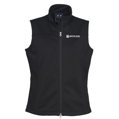 Ladies Biz Tech Soft Shell Ves - BLACK