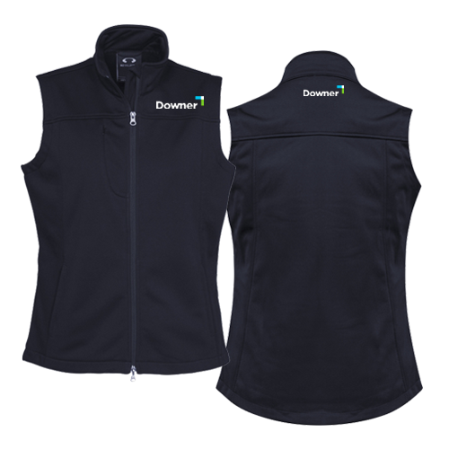 LADIES BIZ TECH SOFT SHELL VEST - BLACK