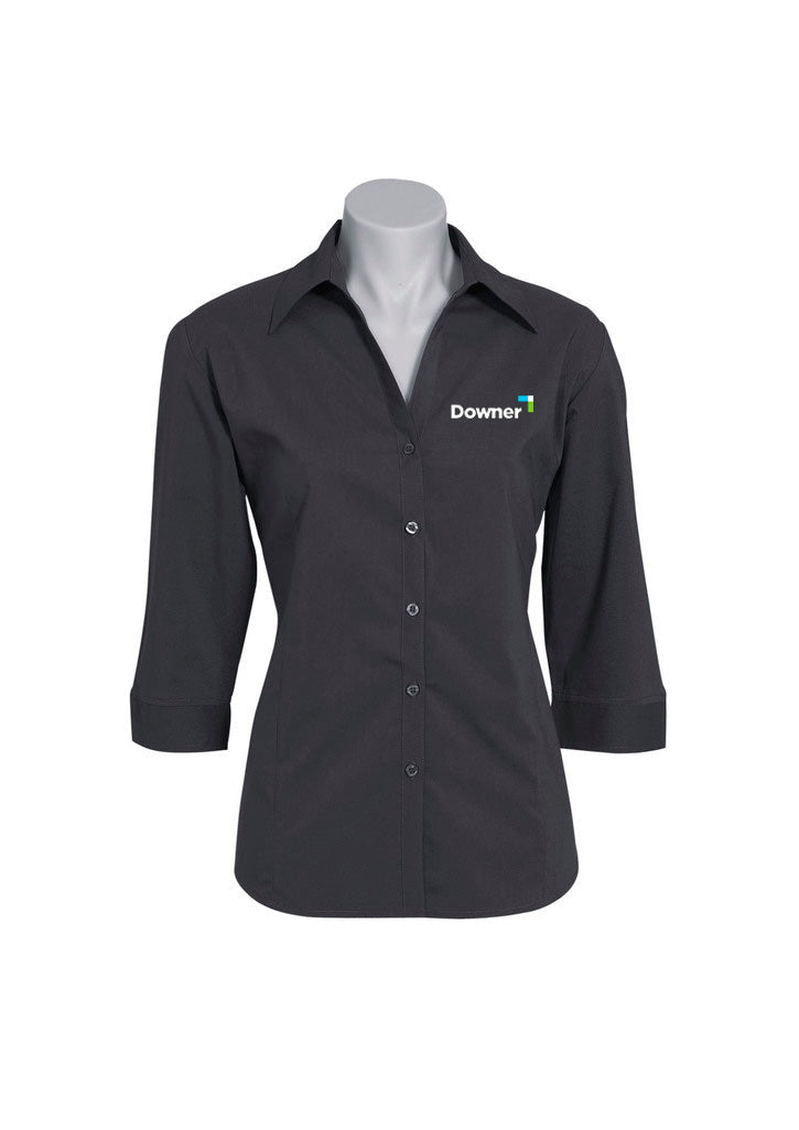 LADIES 3-4 METRO SHIRT - CHARCOAL