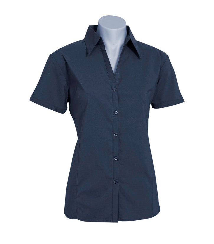 LADIES S-S METRO SHIRT - CHARCOAL
