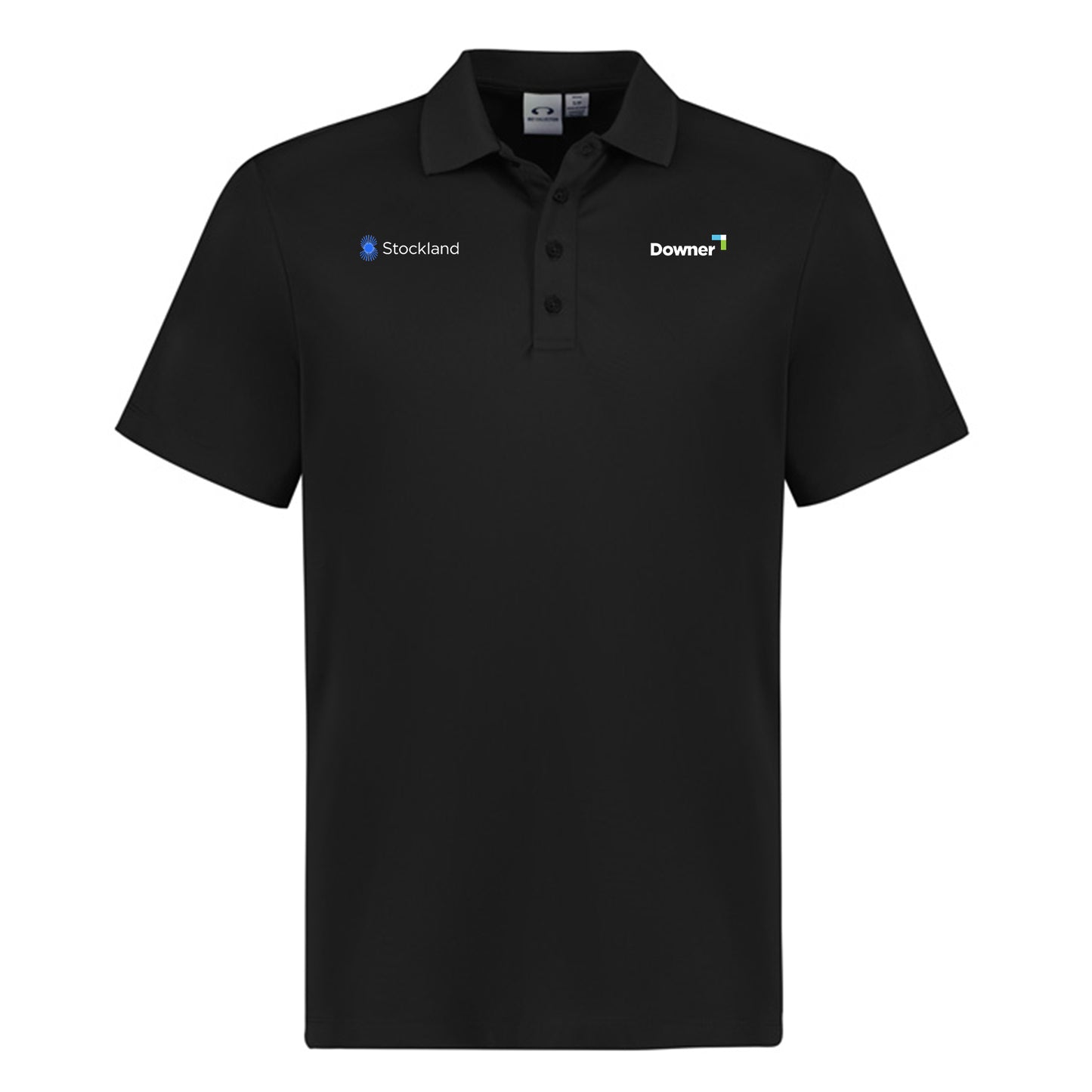 Mens Action Short Sleeve Polo - BLACK