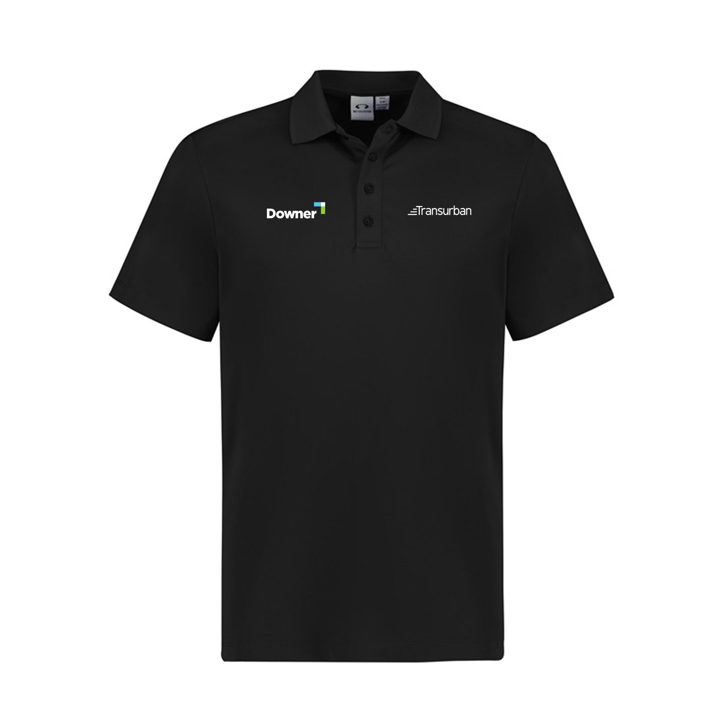 Mens Action Short Sleeve Polo - BLACK