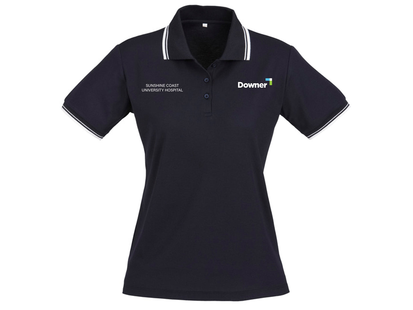 CAMBRIDGE LADIES POLO - NAVY-WHITE-WHITE