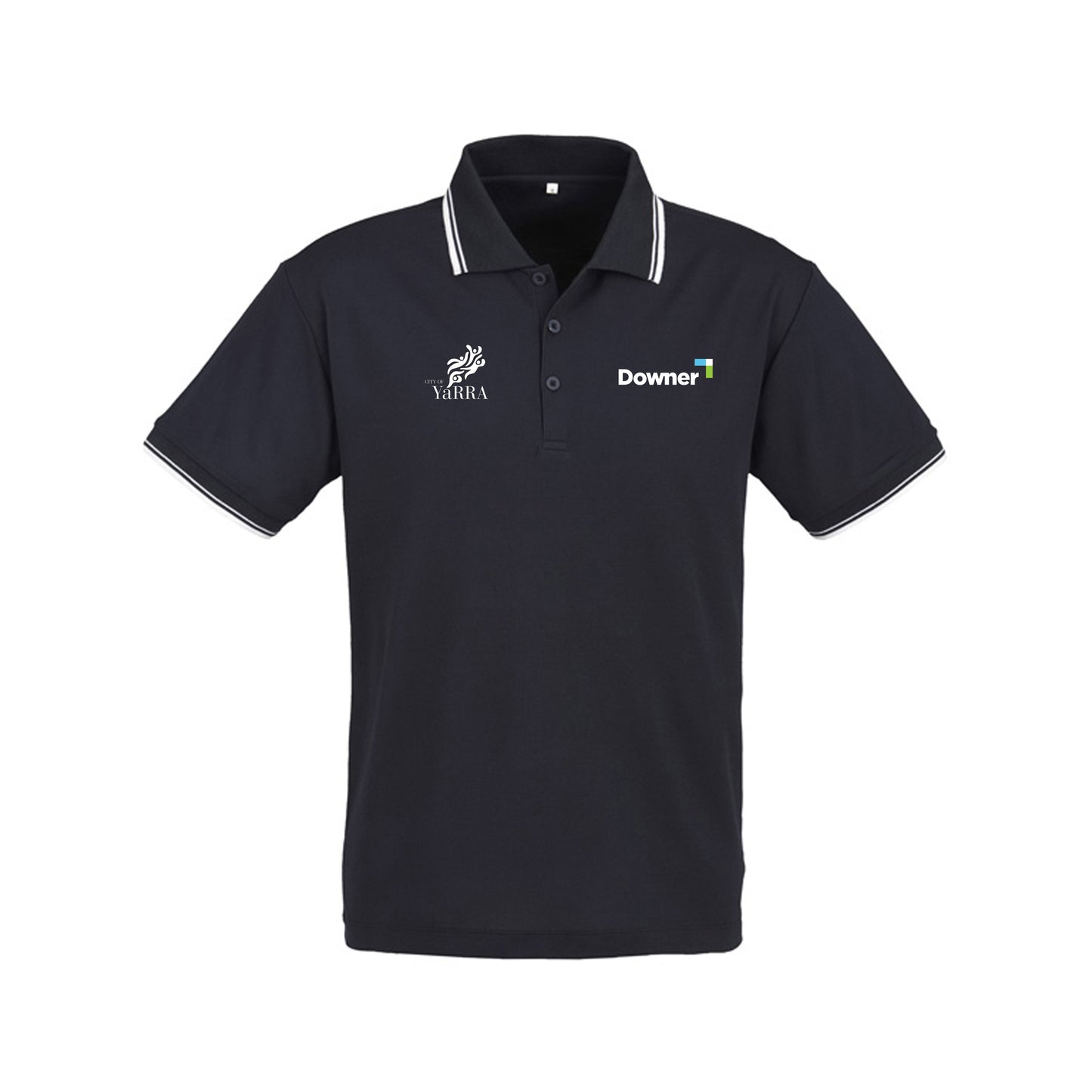 CAMBRIDGE MENS POLO - NAVY-WHITE-WHITE