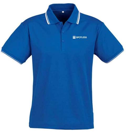 CAMBRIDGE MENS POLO - ROYAL-WHITE-WHITE