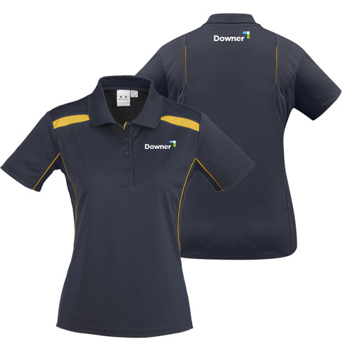 UNITED POLO LADIES - NAVY/GOLD