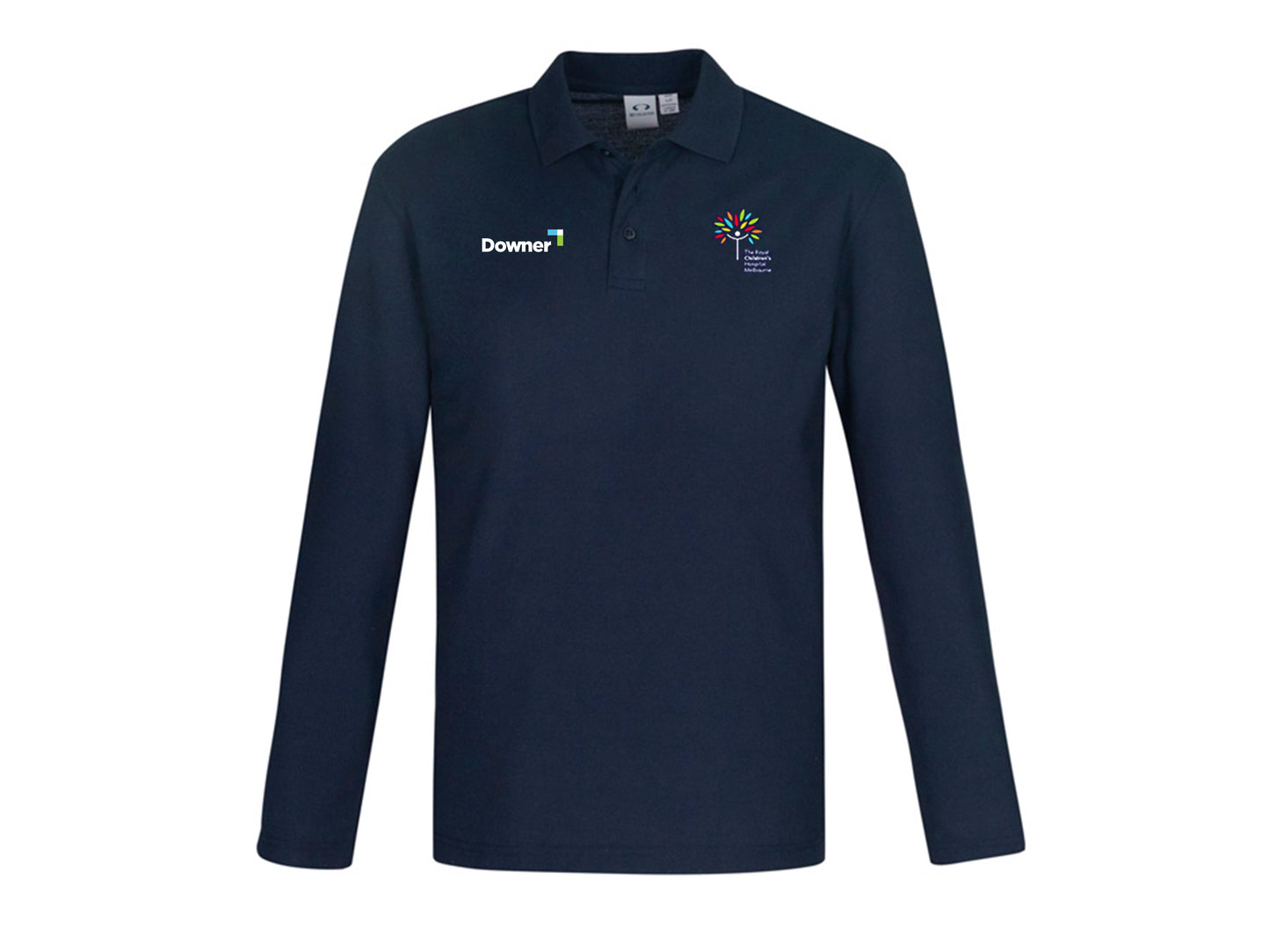 L/S CREW POLO - NAVY