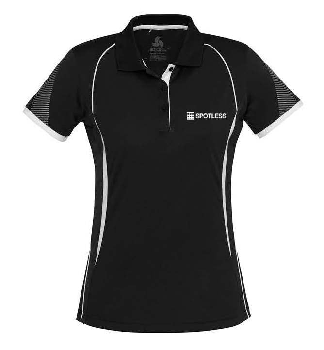 Razor Ladies Polo - BLACK-WHITE