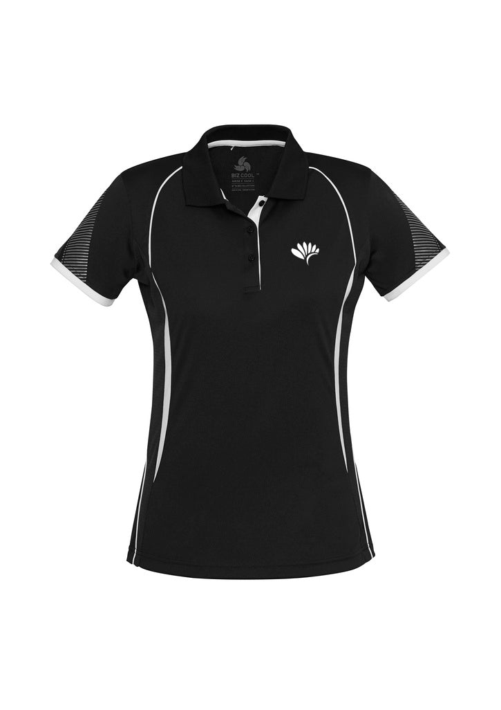 Razor Ladies Polo - BLACK-WHITE