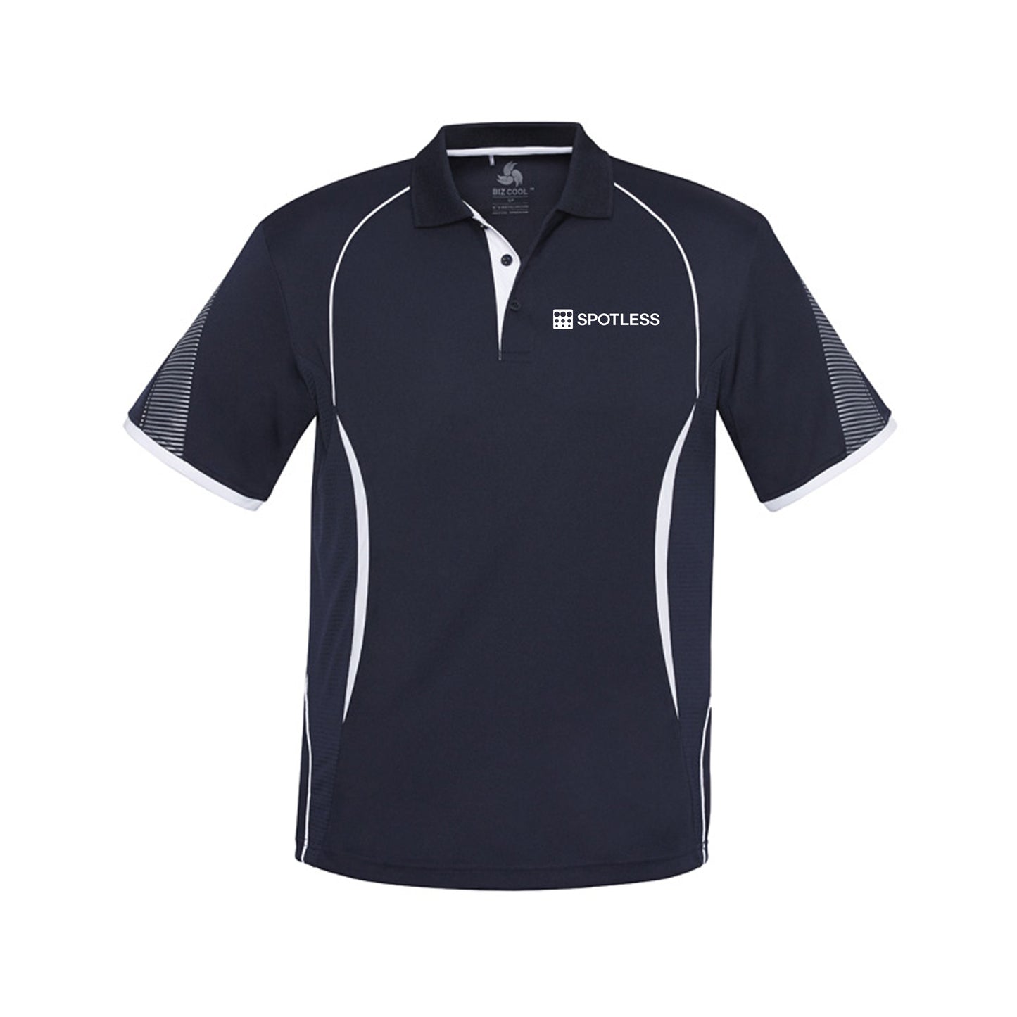 Razor Mens Polo - NAVY/WHITE