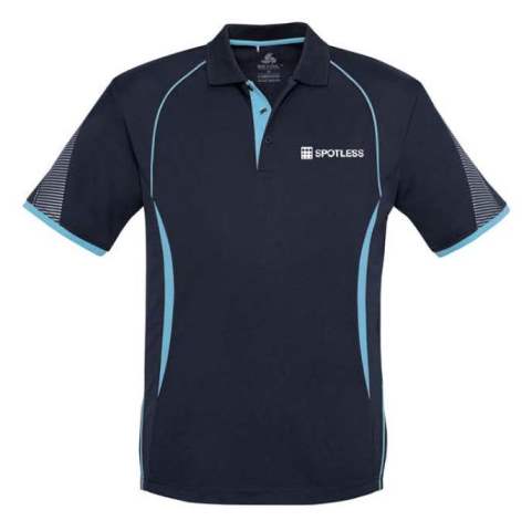 Razor Mens Polo - Navy/Sky