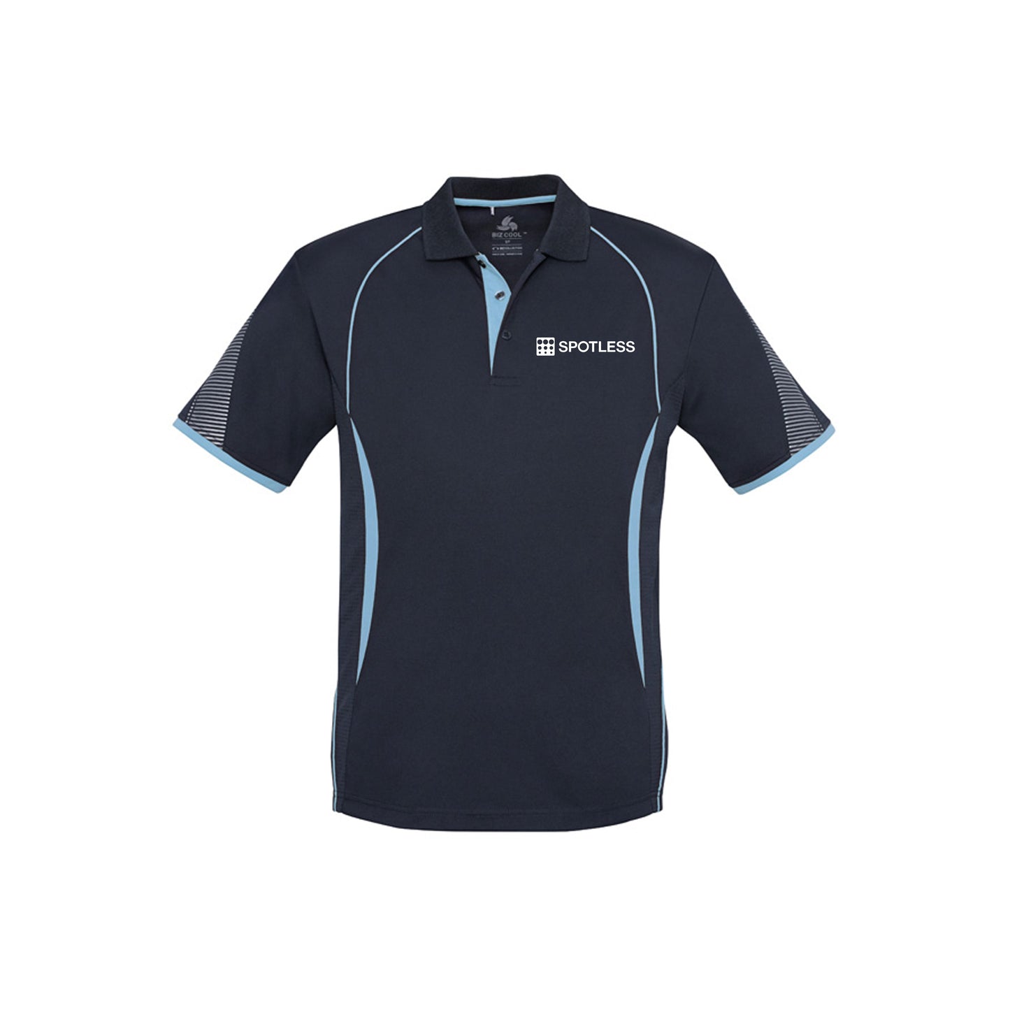 Razor Mens Polo - Navy/Sky