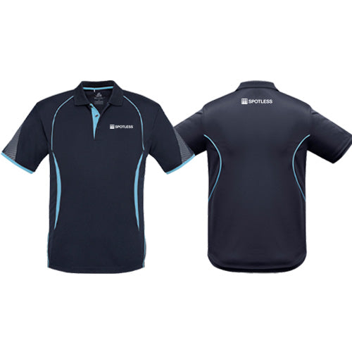 Razor Mens Polo - Navy-Sky