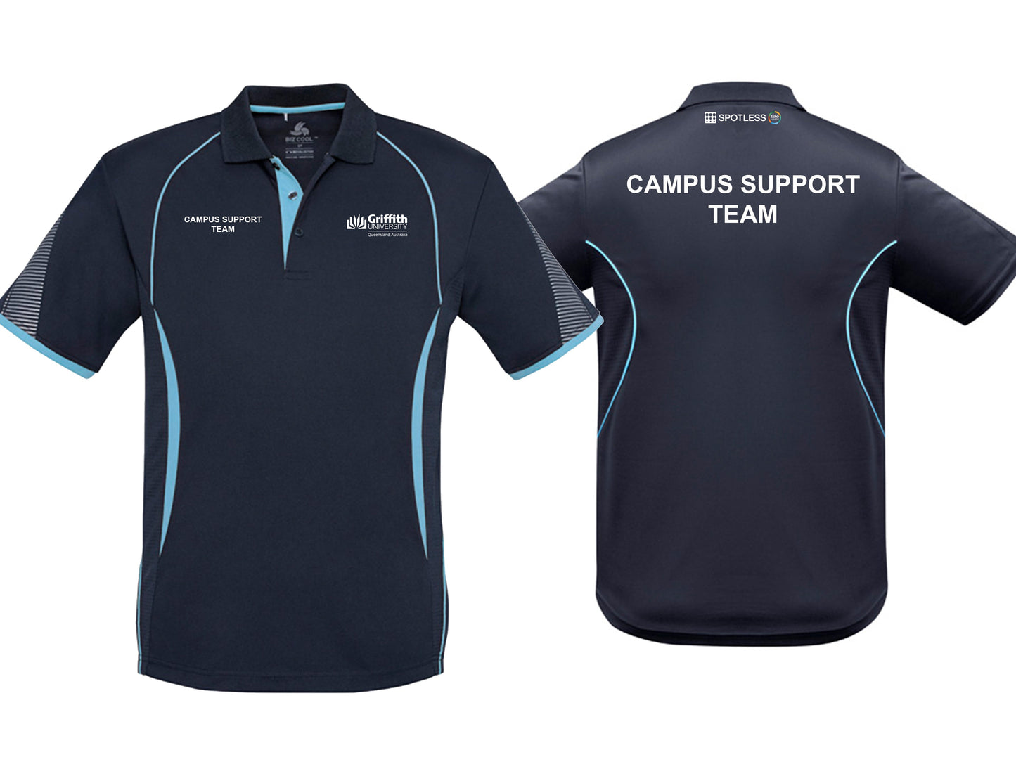 MTO - RAZOR MENS POLO - NAVY-SKY - 9XL