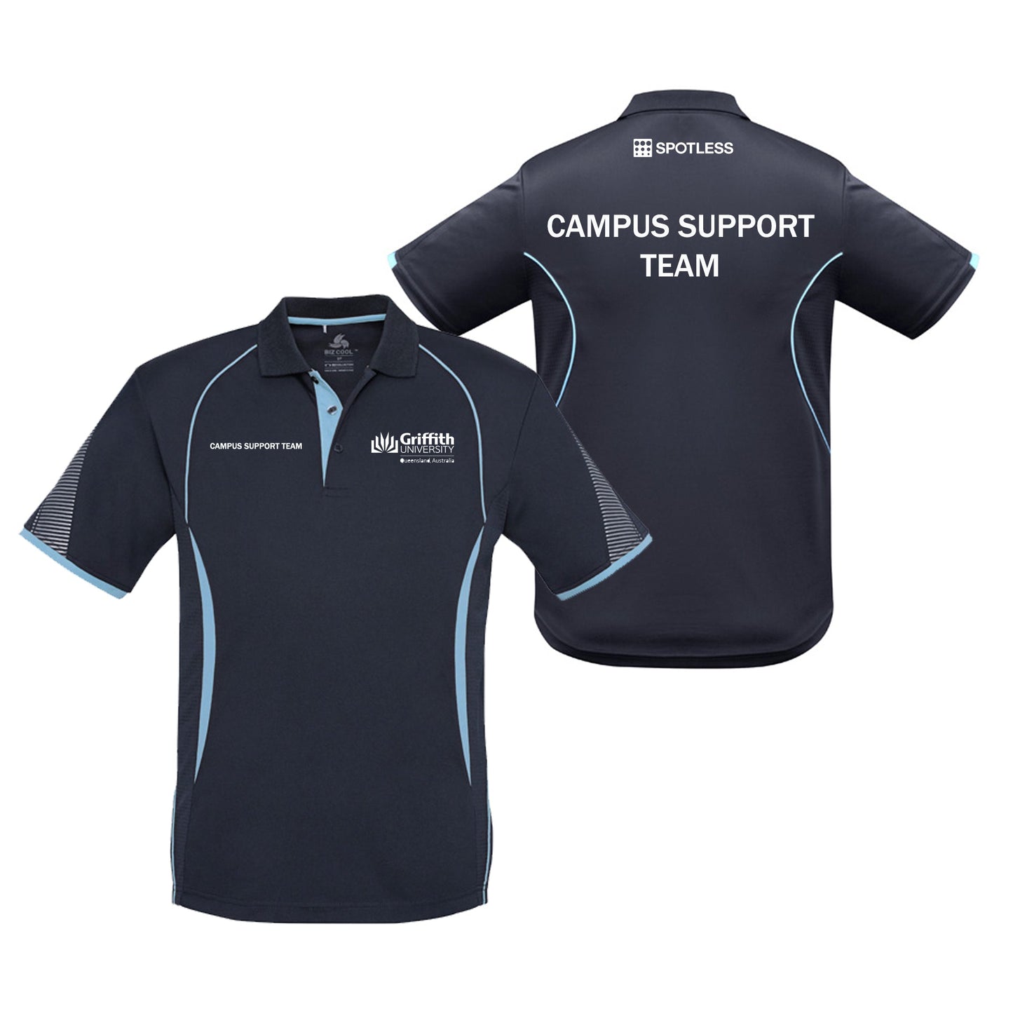 Razor Mens Polo - Navy-Sky