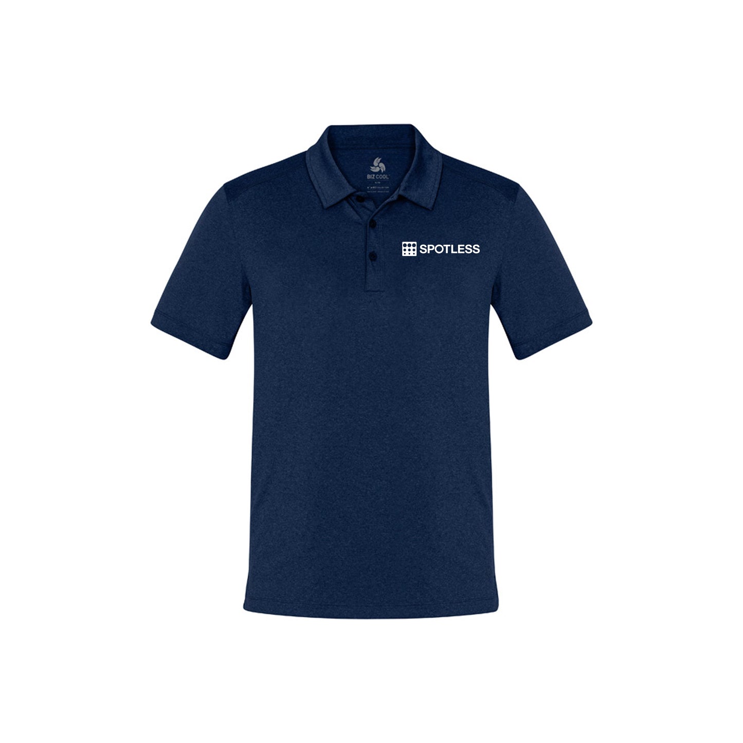 AERO Mens Bizcool Marle Polo - NAVY