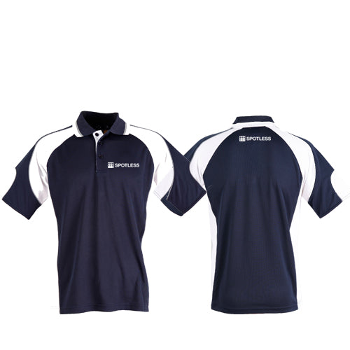 Alliance Mens S-S Polo - NAVY-WHITE