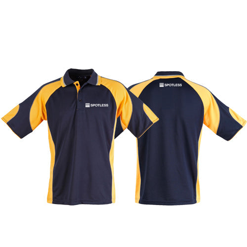 Alliance Mens S-S Polo - Navy-Gold