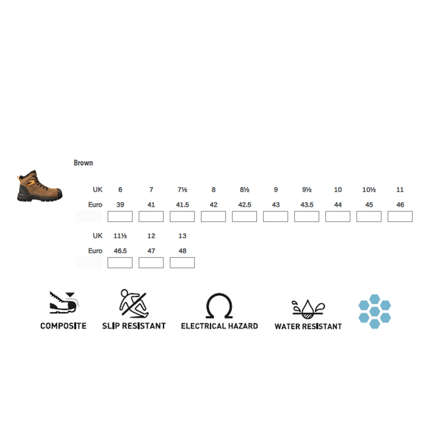 Puma Iron HD Mid Boot - BROWN