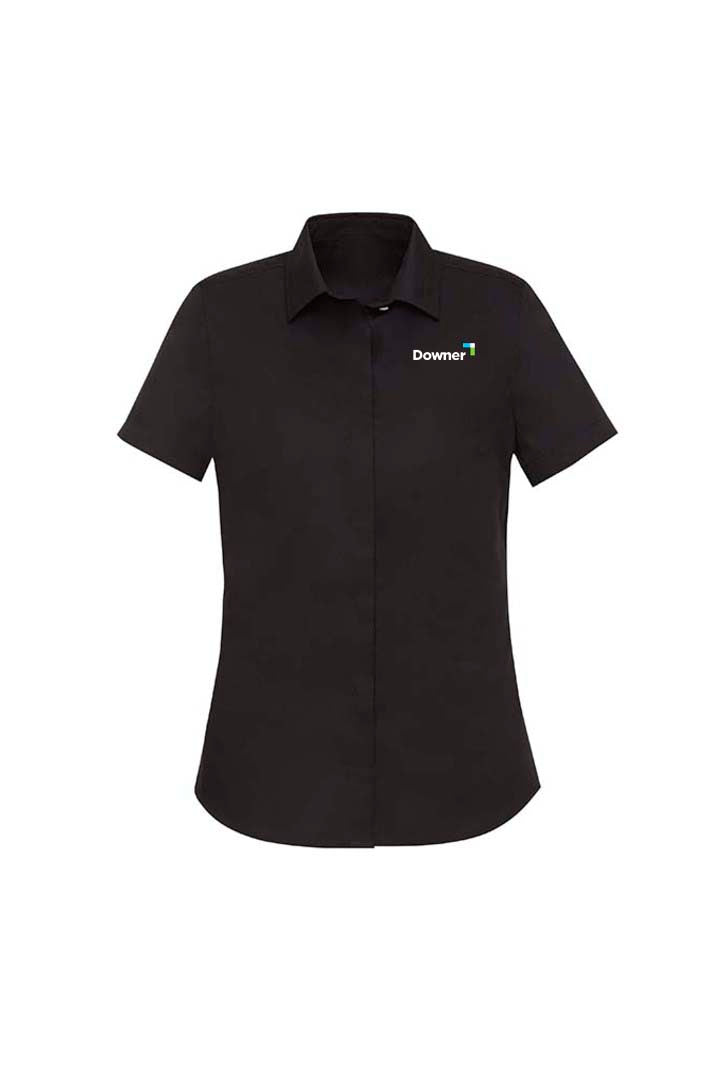 Womens Charlie Short Sleeve Shirt - BLACK