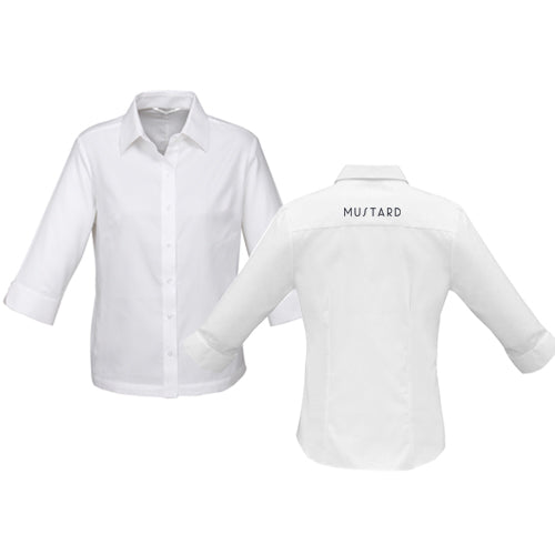 Women's Regent 3/4 Sleeve Shirt - WHITE