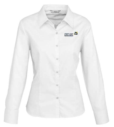 Luxe Ladies L-s Shirt - WHITE