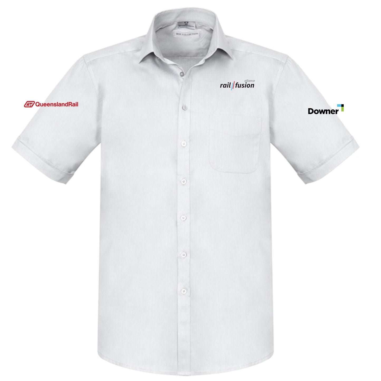 Mens Monaco Short Sleeve Shirt - WHITE