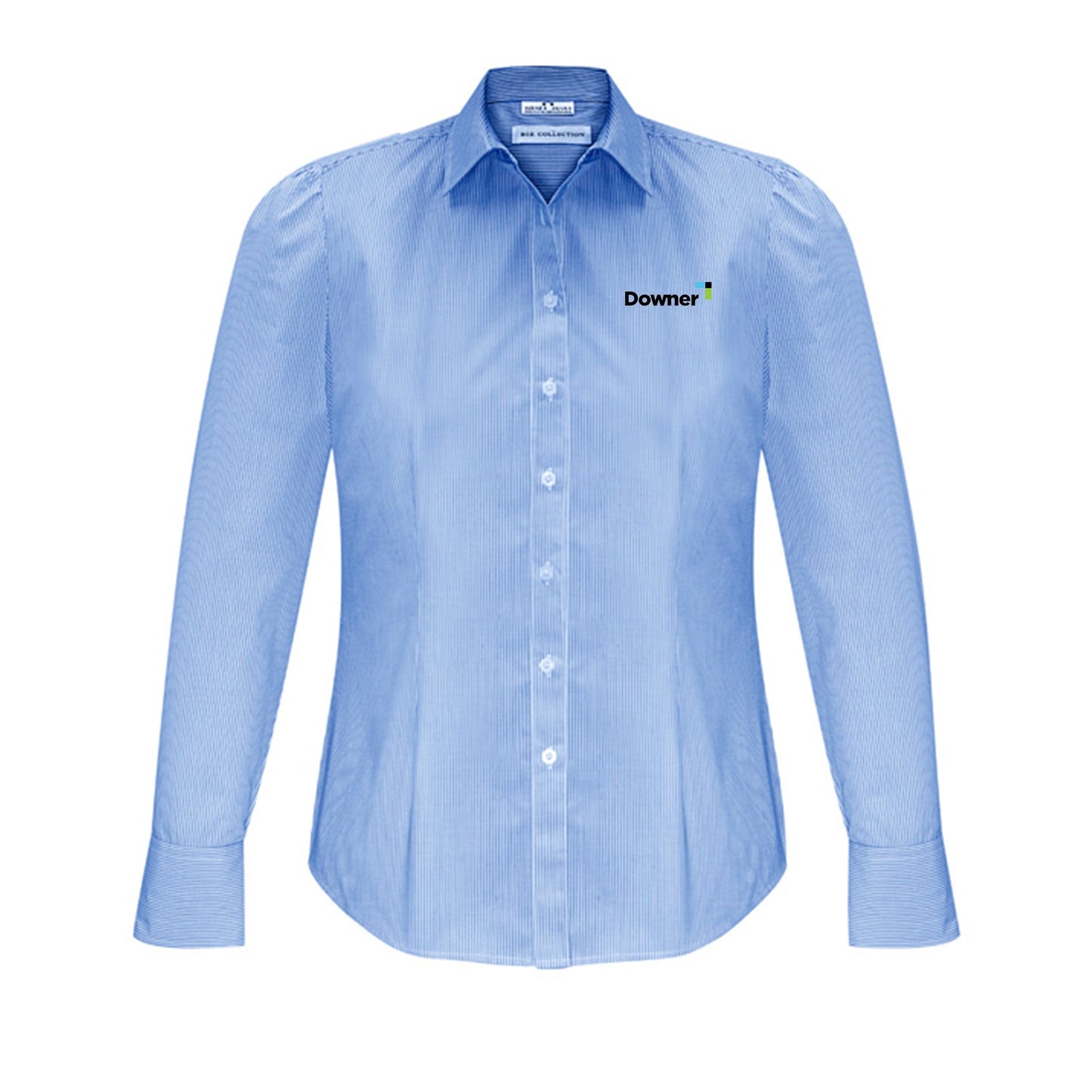 Womens Euro Long Sleeve Shirt - BLUE
