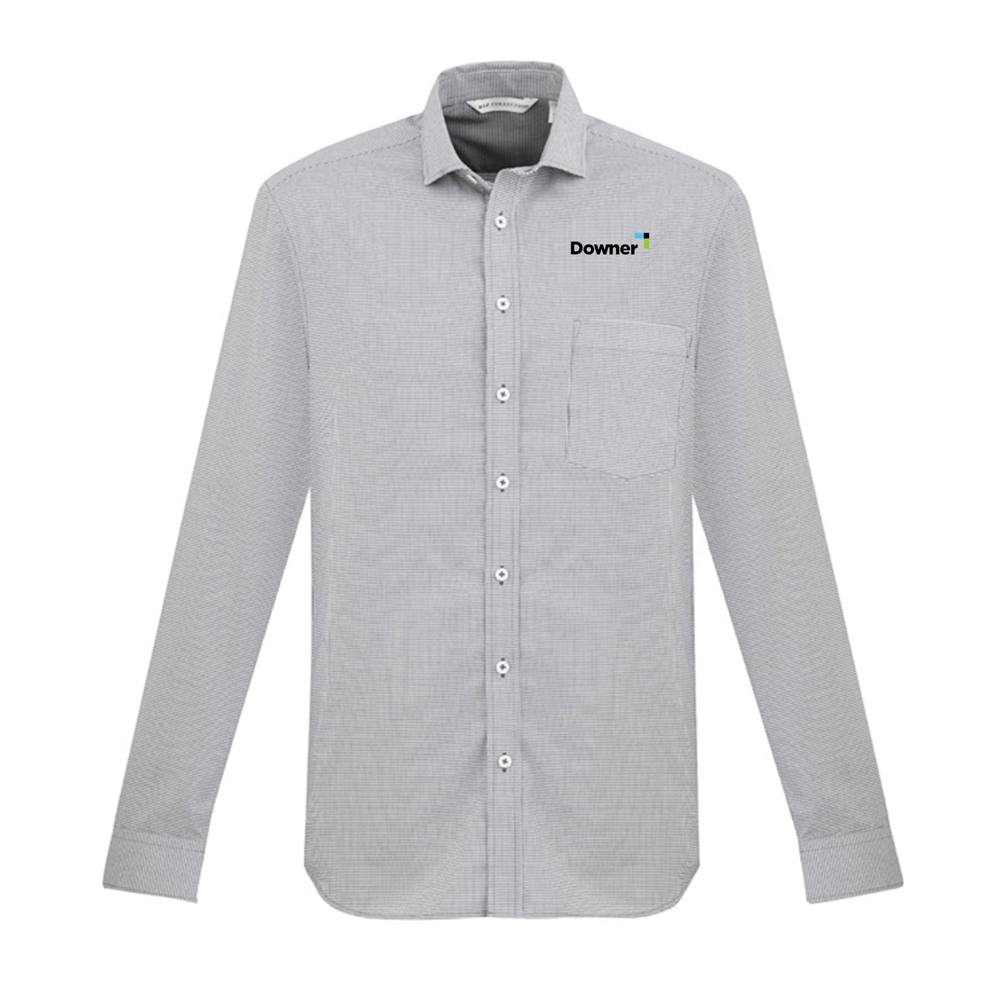 Mens Jagger Long Sleeve Shirt - SILVER GREY