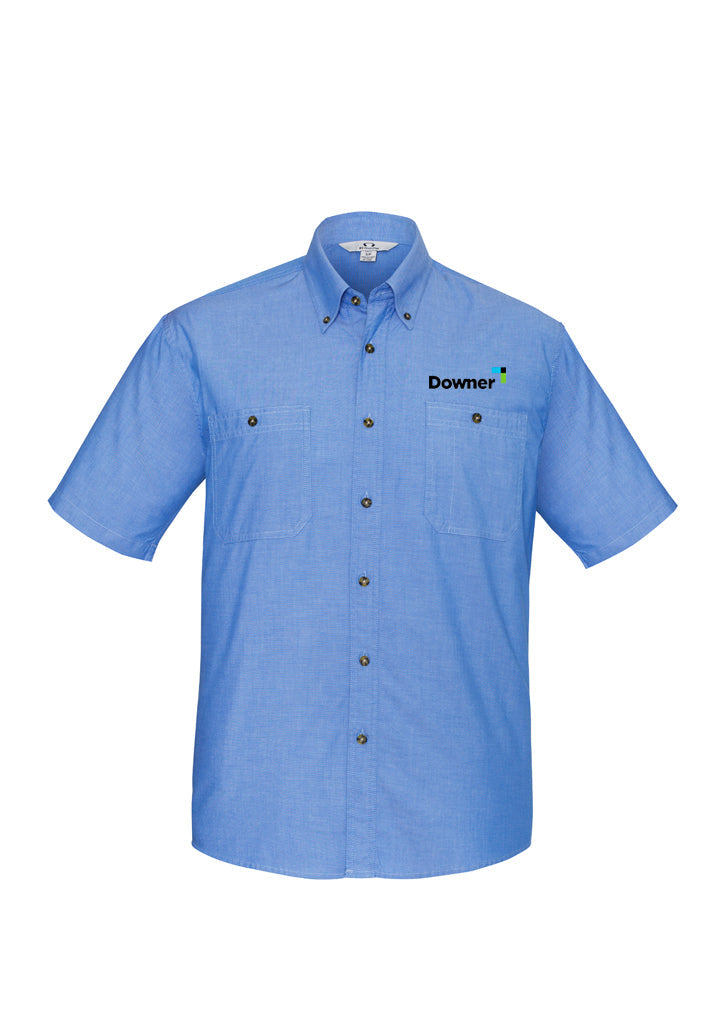 S-S WRINKLE FREE CHAMBRAY SHIR - CHAMBRAY