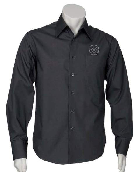 Metro Mens LS Shirt - Charcoal
