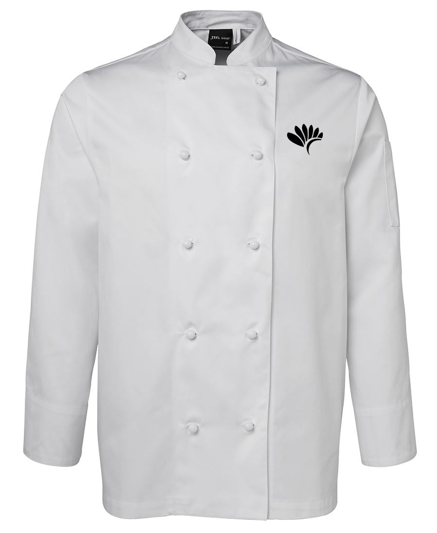 Chefs Jacket White L-S - WHITE
