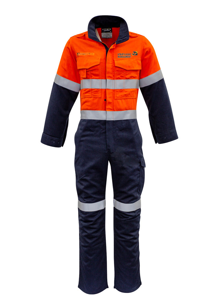 HRC 2 Hi Vis Taped Overall - Orange-Navy