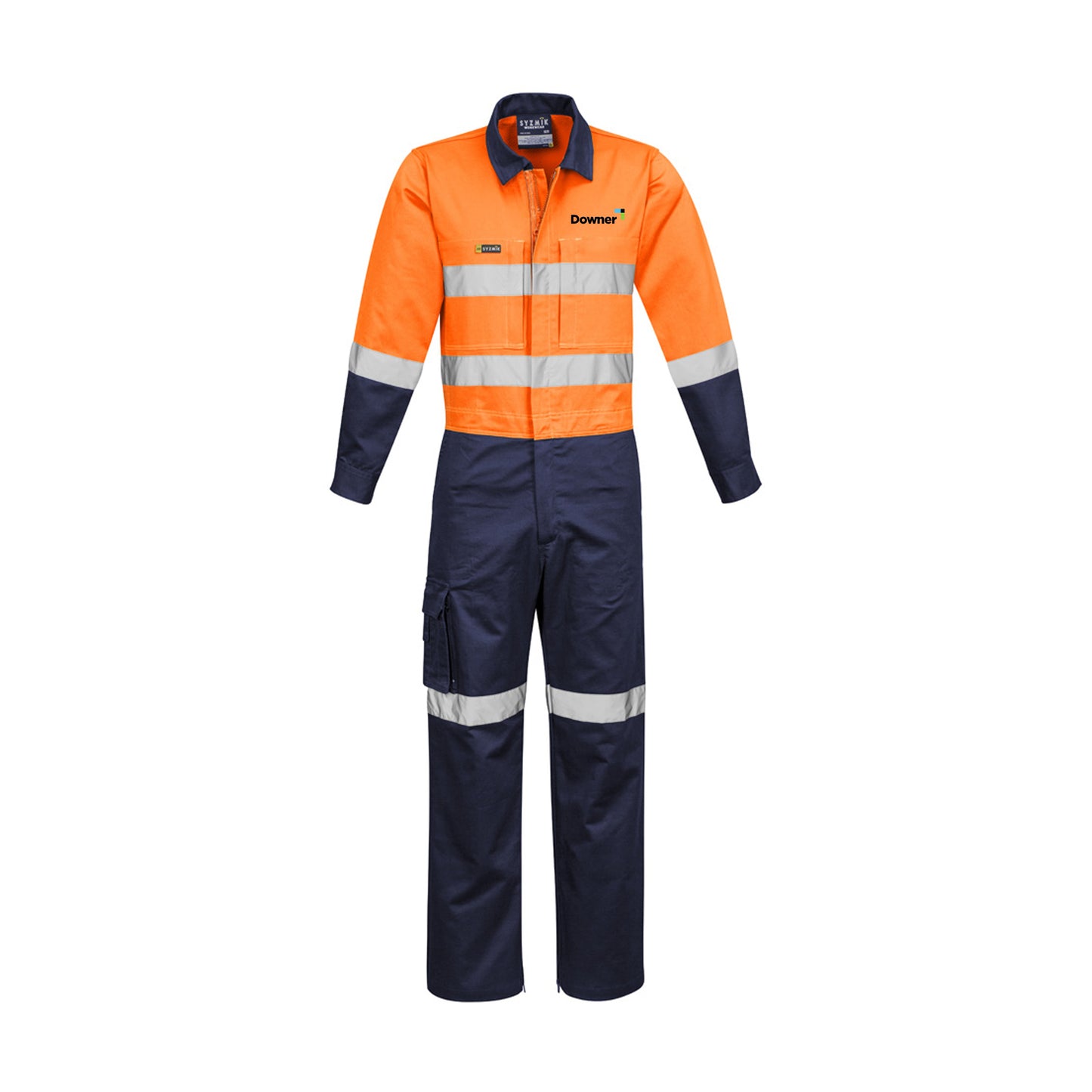 Rip Stop Taped Overall - ORANGE/NAVY