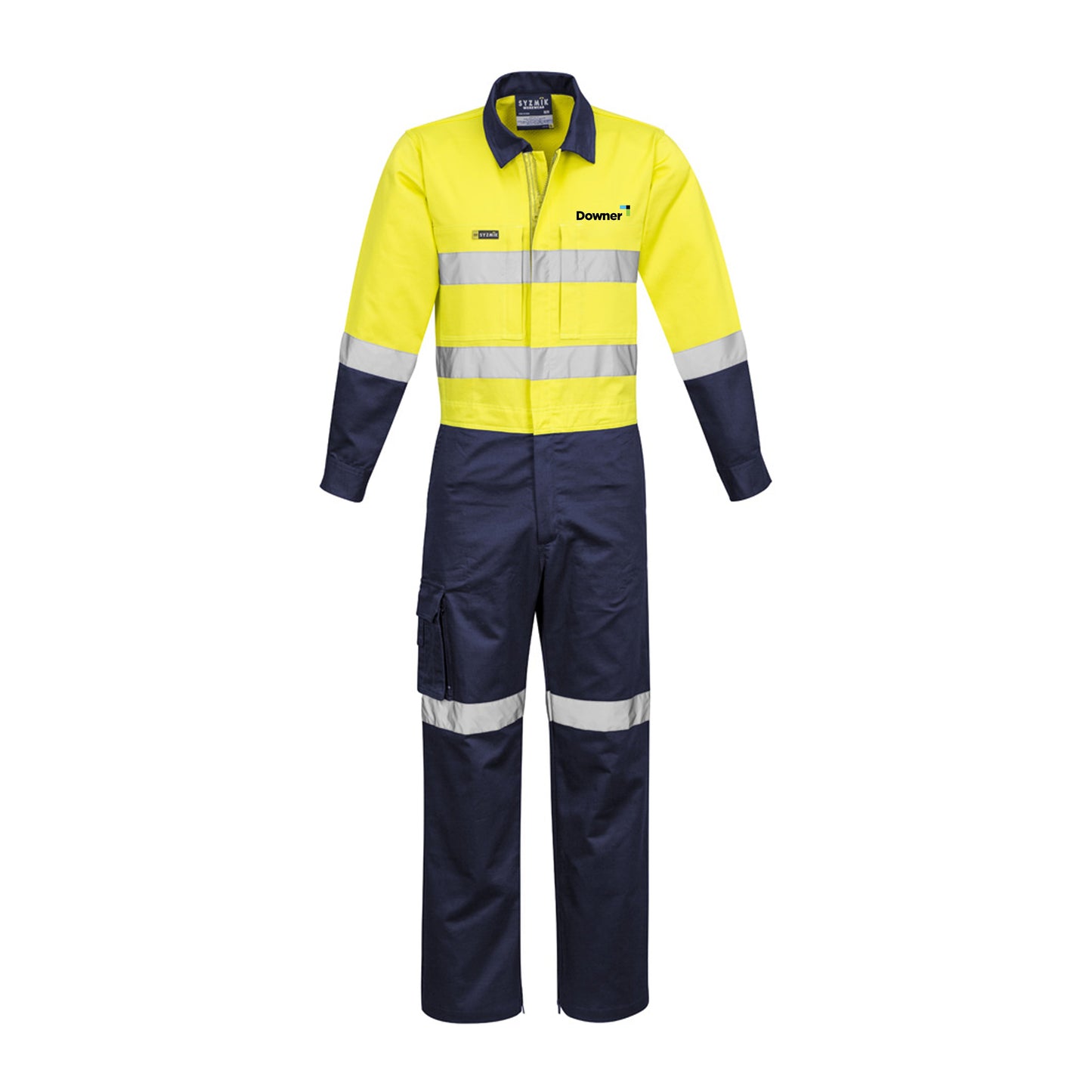 Rip Stop Taped Overall - Yellow-Navy