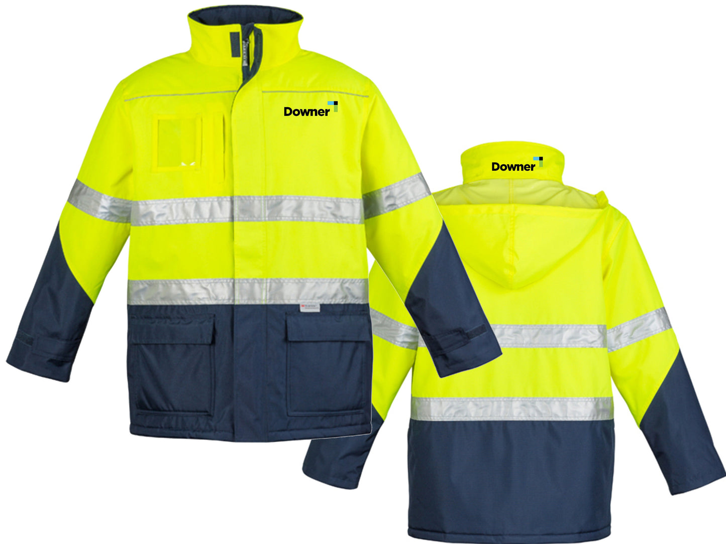 DAY-NIGHT STORM JACKET - YELLOW-NAVY