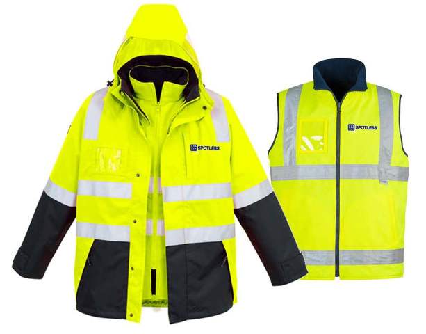 4 in 1 Jacket - Yellow/Navy