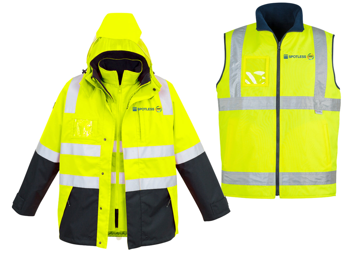 4 in 1 Jacket - Yellow/Navy