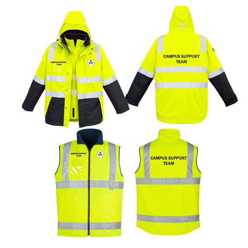 4 IN 1 JACKET - YELLOW-NAVY
