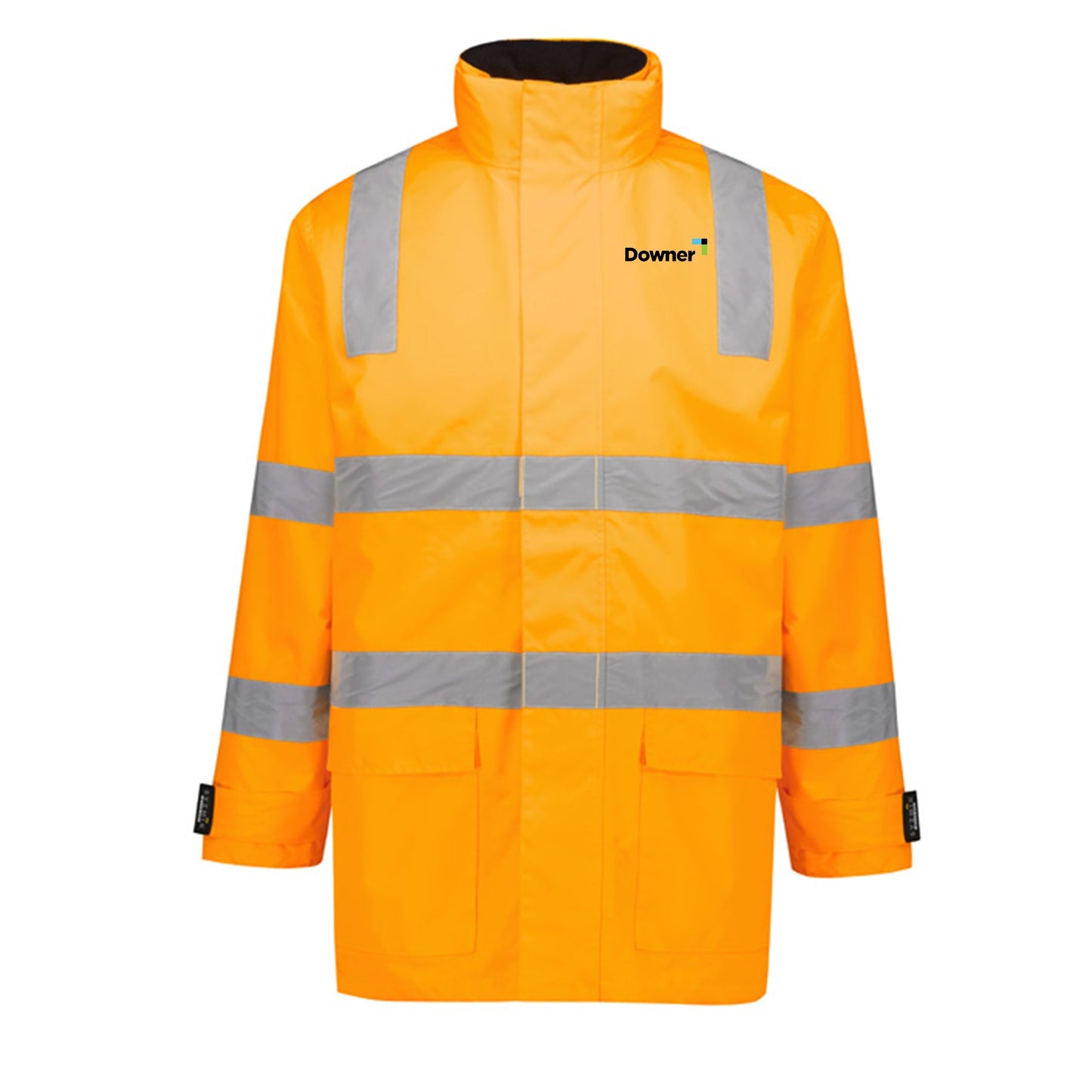 Unisex Hi Vis VIC Rail 4 In 1 Waterproof Jacket - ORANGE