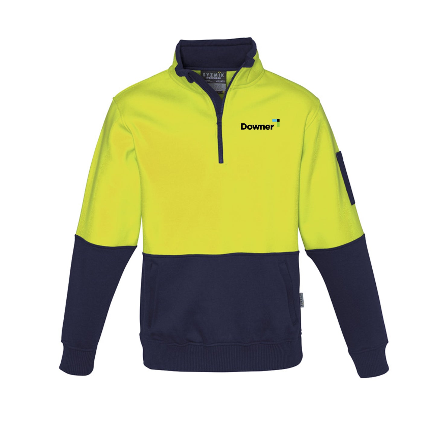Half Zip Pullover D-O - Yellow-Navy