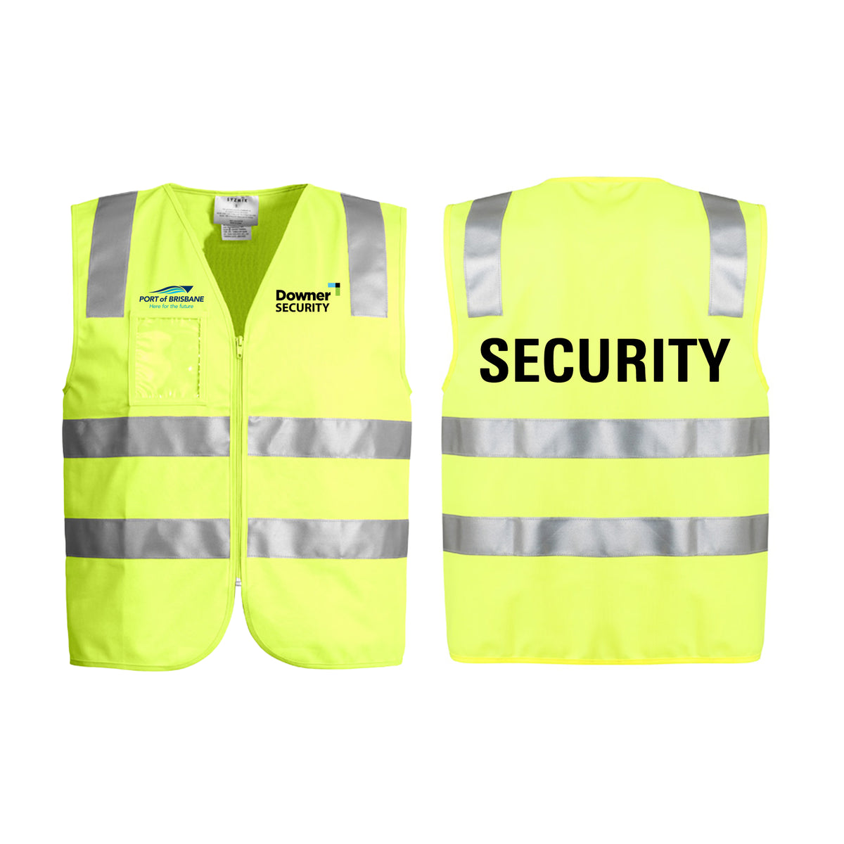 Unisex Hi Vis Zip Vest – YELLOW